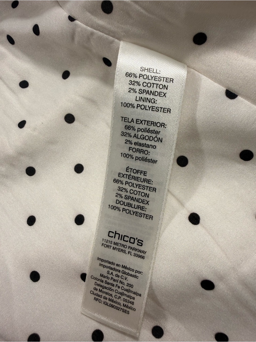 Chico's Size 1 Medium Off White Gold Waffle-Texture Stretch Zip Blazer - Picture 6 of 12